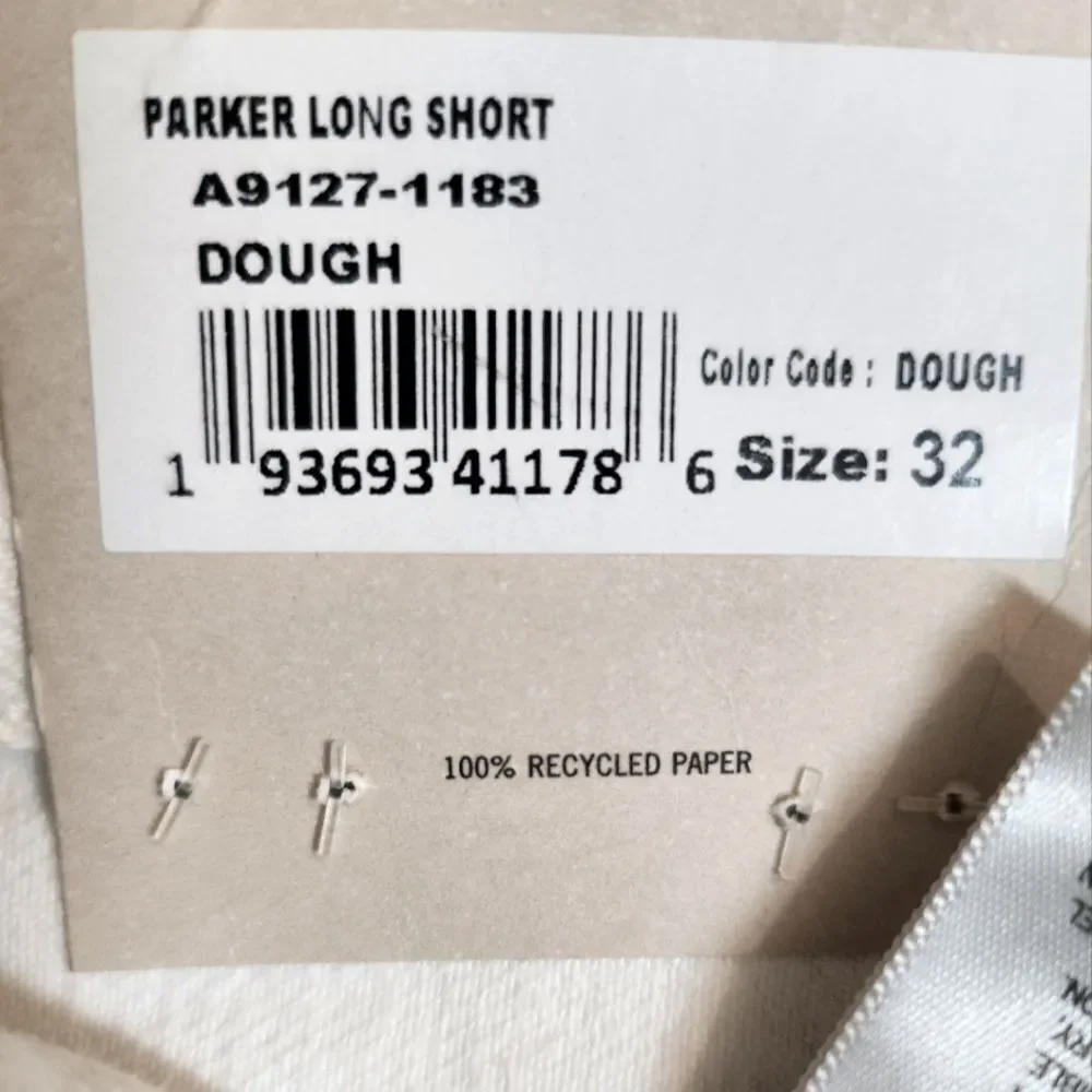 Agolde Parker Long Short Loose Fit Vintage Short Denim Jeans Dough Size 32